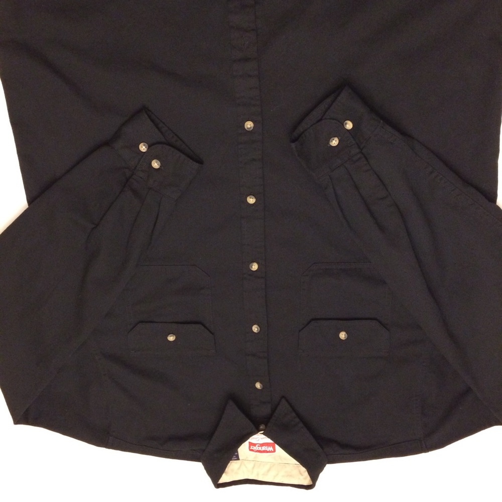 Men’s Wrangler Large Black Shirt - Picture 3 of 5